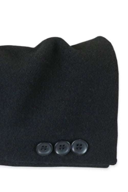 Full Length Long men's Dress Topcoat - Winter coat in Black