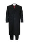 Full Length Long men's Dress Topcoat - Winter coat in Black