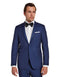 Mens Navy Blue Wedding Tuxedo - Dark Blue Tuxedo Suit"Mens One Button Peak Lapel Tuxedo in Midnight Blue
