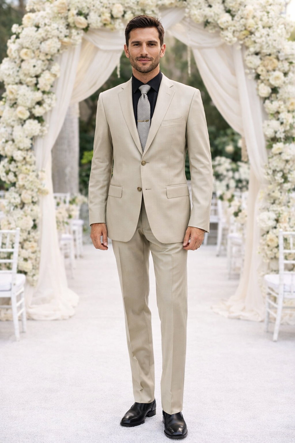 Galante Uomo Made in Italy Beige Suit - 34 Short or Extra Small