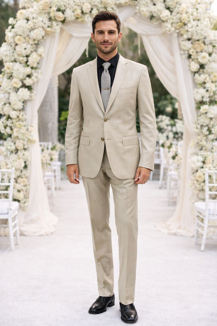 Galante Uomo Made in Italy Beige Suit