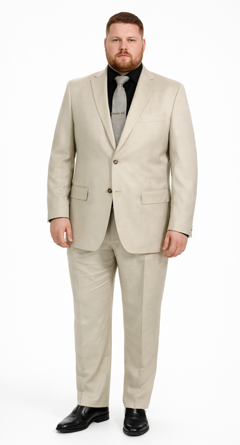 Galante Uomo Made in Italy Beige Suit - 34 Short or Extra Small
