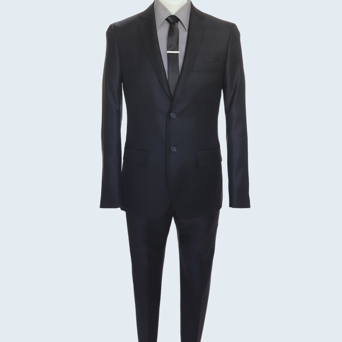 Galante Uomo Made in Italy Wool Black Suit - 34 Short or Extra Small
