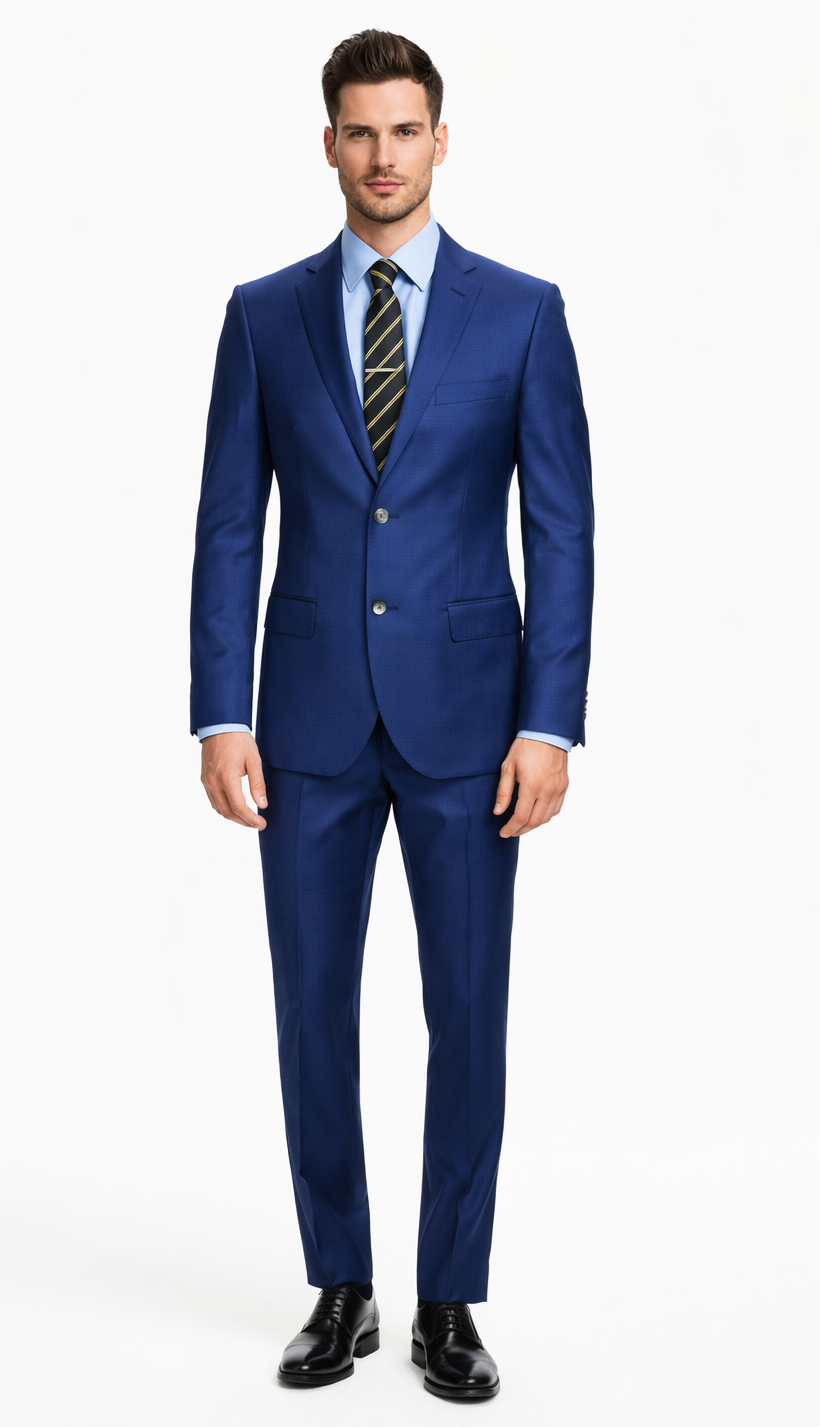 Galante Uomo Made in Italy Blue Suit - 34 Short or Extra Small