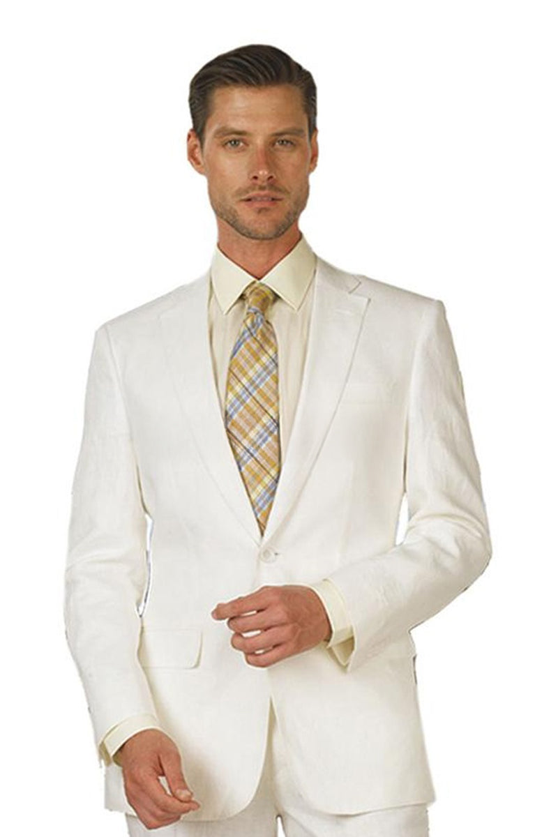 White Linen Suit (2-Piece Set) - Modern