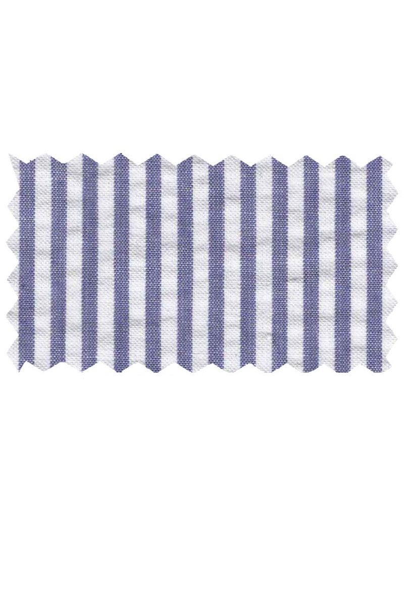 Blue Seersucker Suit (2-Piece Set) - Modern