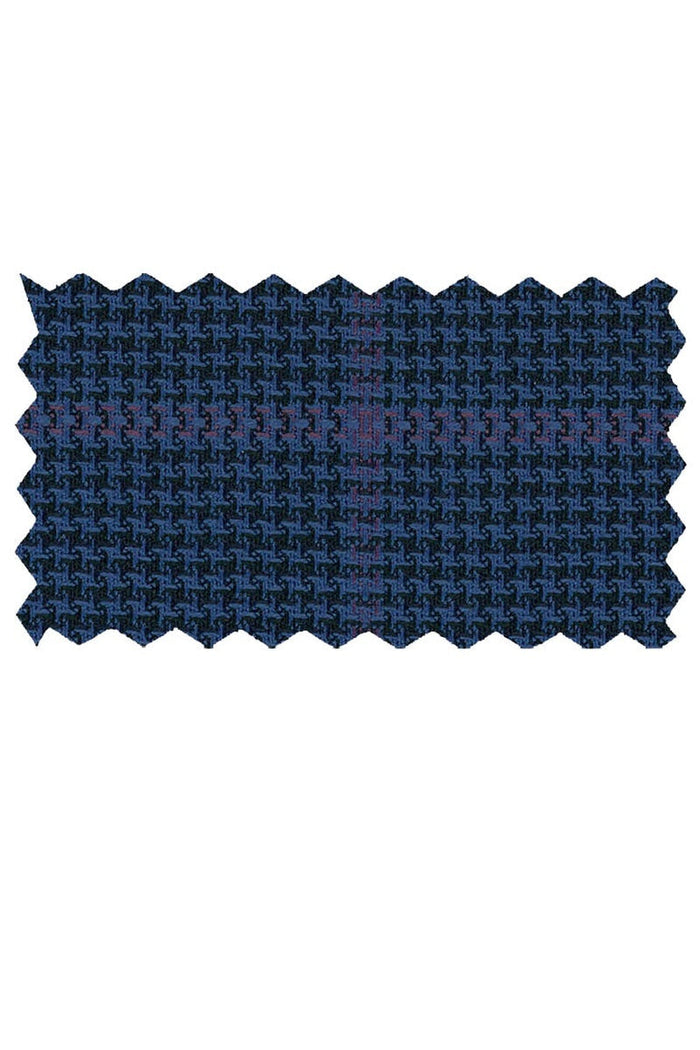 Enzo Tovare Blue Check Windowpane Sports Jacket