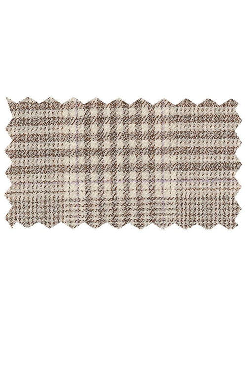 Enzo Tovare Tan & Pink Plaid Sports Jacket