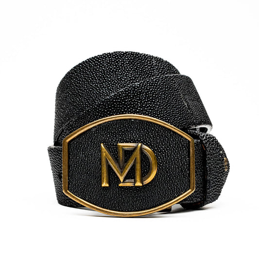 Marco Di Milano Georgia Belt Black Leather Luxury Shoe