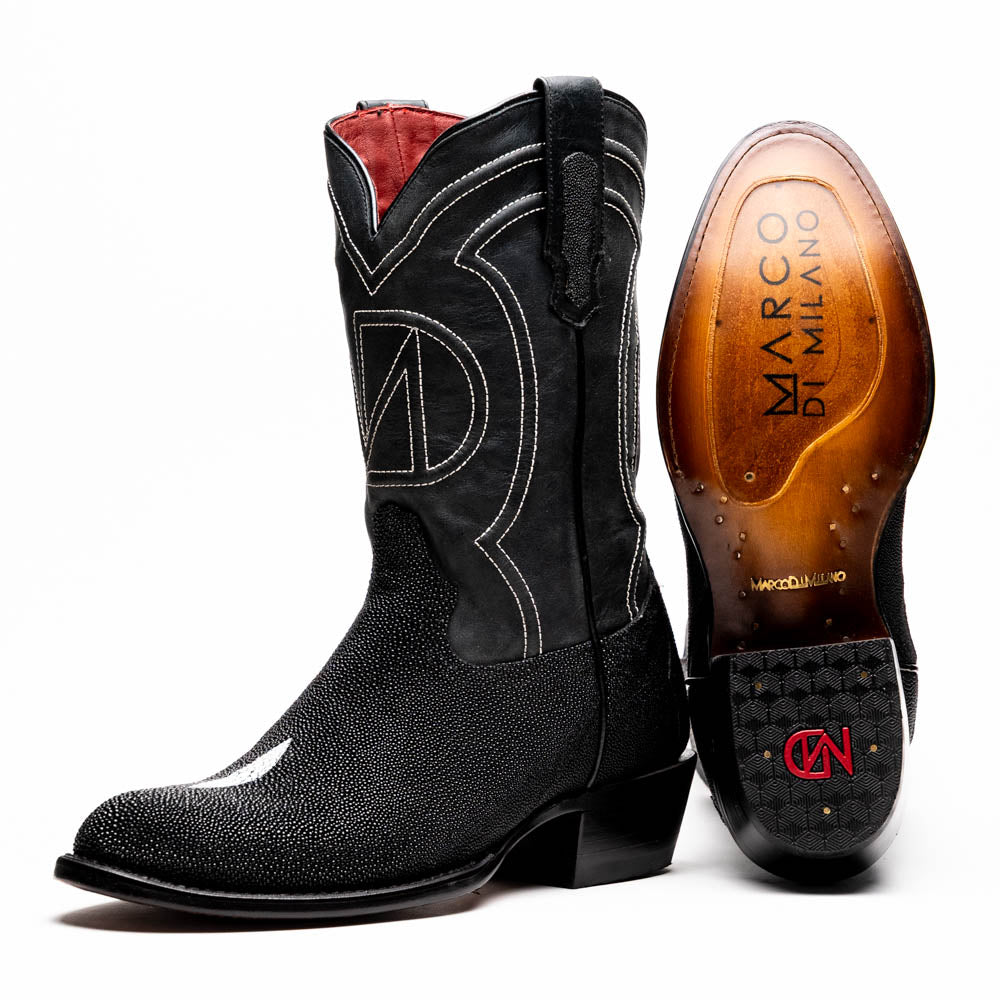 Marco Di Milano Georgia Stingray Round Toe Cowboy Boots - 7