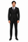 Giorgio Fiorelli Men's 2 Button 3 Piece Modern Fit Suits Black Suit