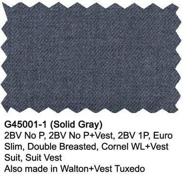 Giorgio Fiorelli Grey Two-Button Suit + Vest - 36 Short