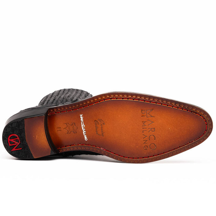 Marco_Di_Milano Giorgio Black: Luxury Italian Leather Loafers
