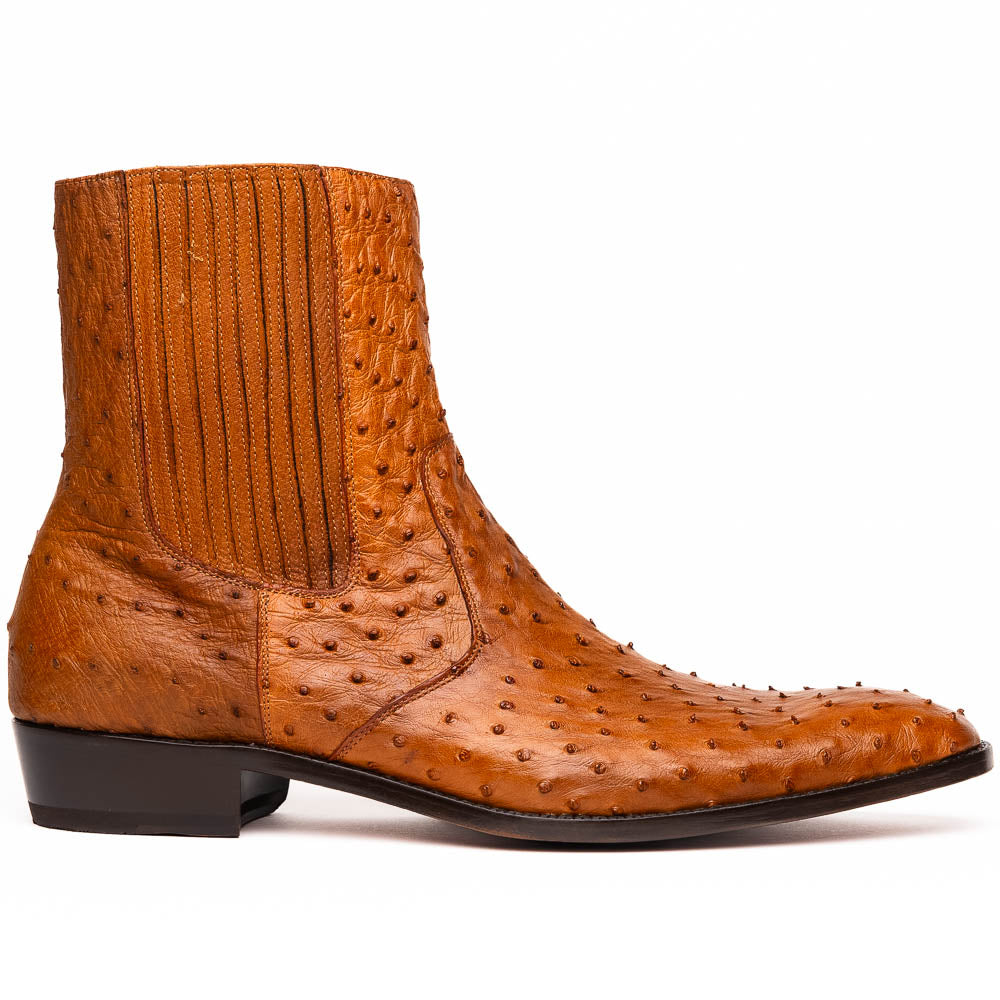 Marco Di Milano Giorgio Brandy Ostrich Quill Dress Boots - 8
