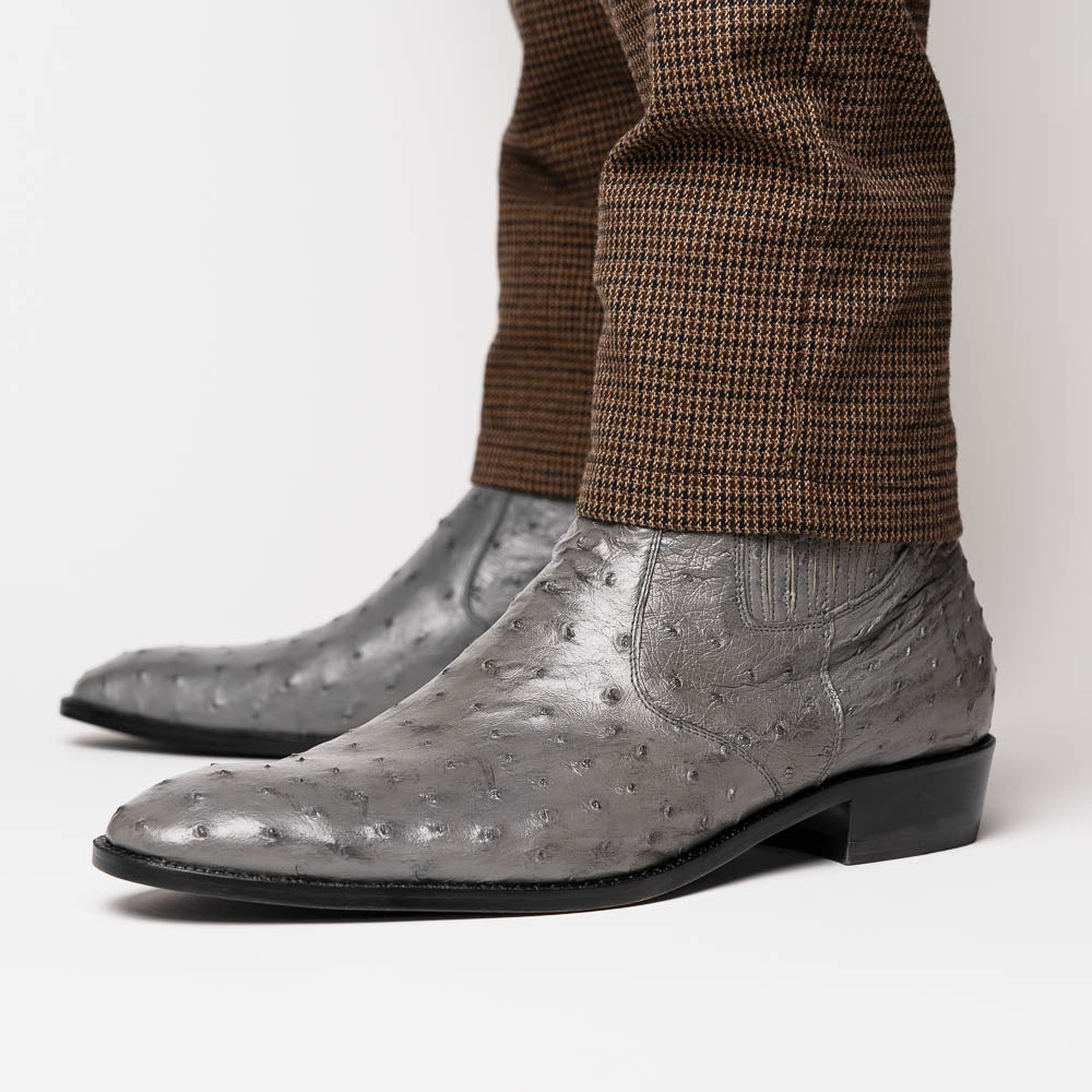 Marco Di Milano Giorgio Serpentine Gray Leather Luxury Shoe