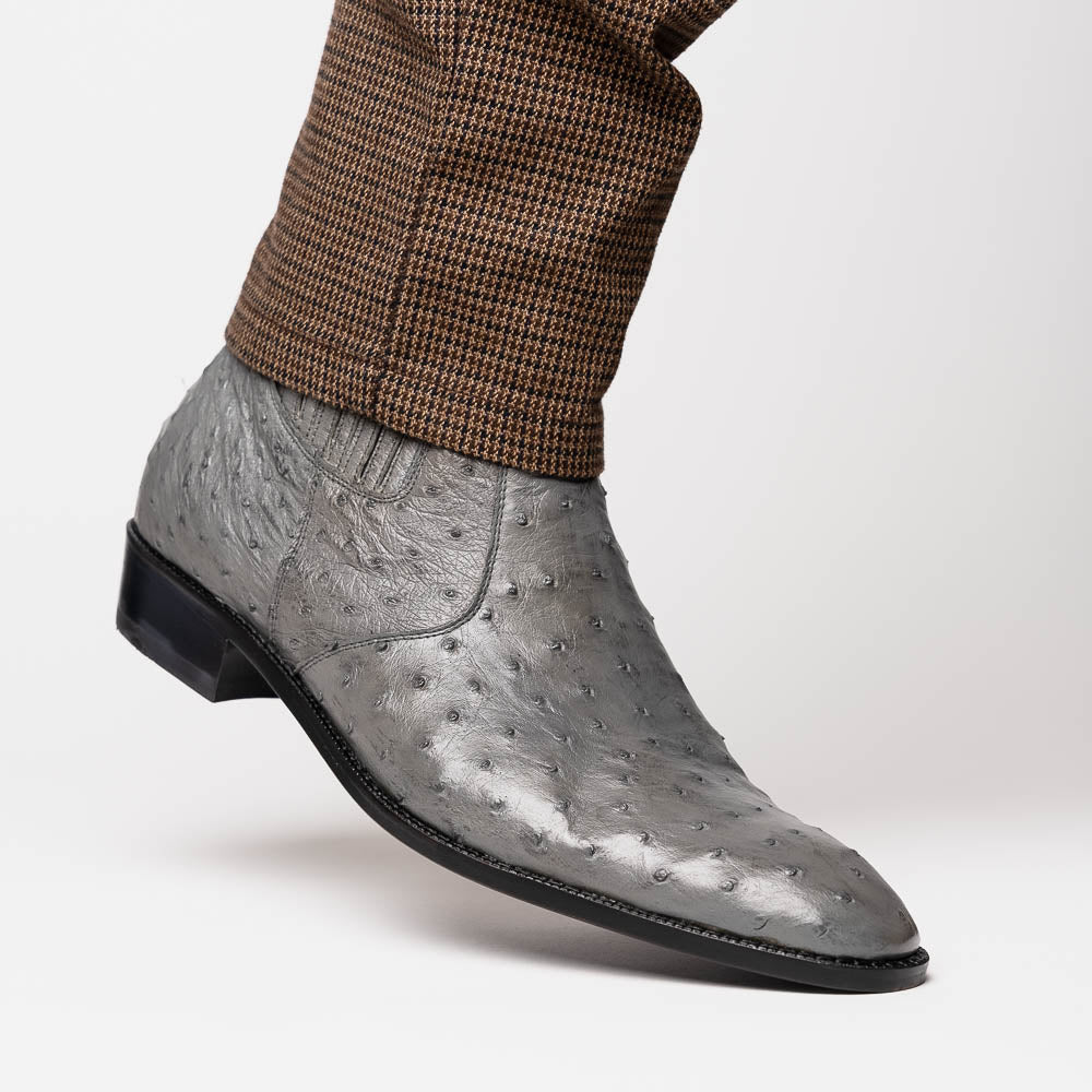 Marco Di Milano Giorgio Serpentine Gray Leather Luxury Shoe
