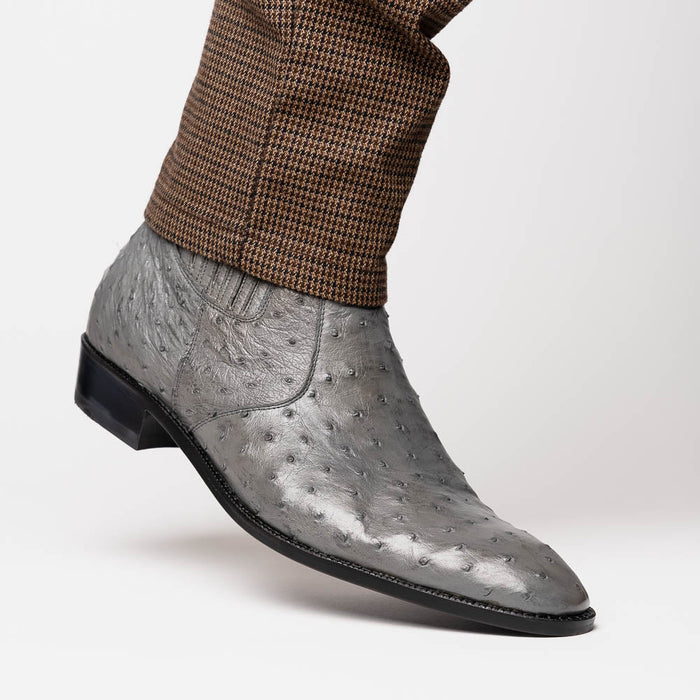 Marco Di Milano Giorgio Serpentine Gray Leather Luxury Shoe