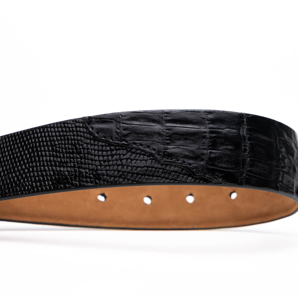 Marco Di Milano Giovanni Belt Black Leather Loafer - 40