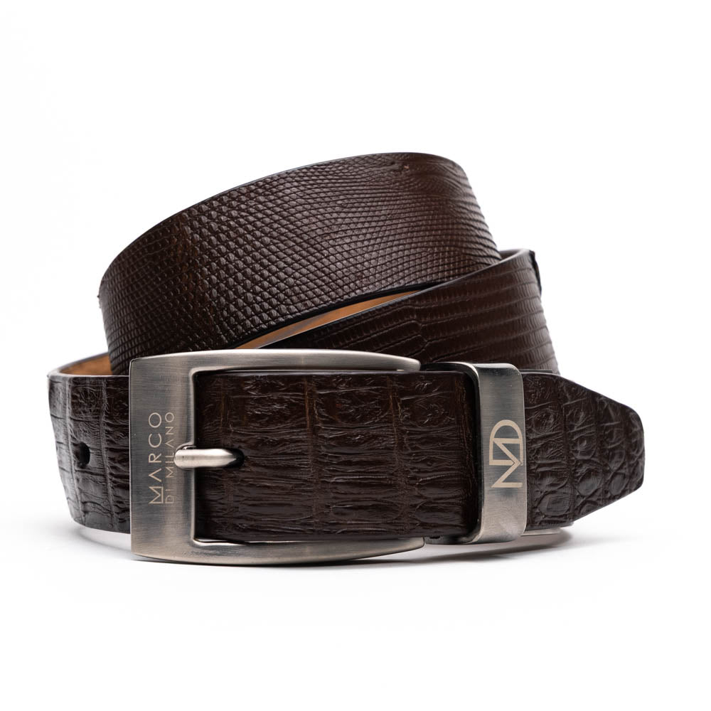 Marco Di Milano Giovanni Belt Brown Leather Loafer - 36