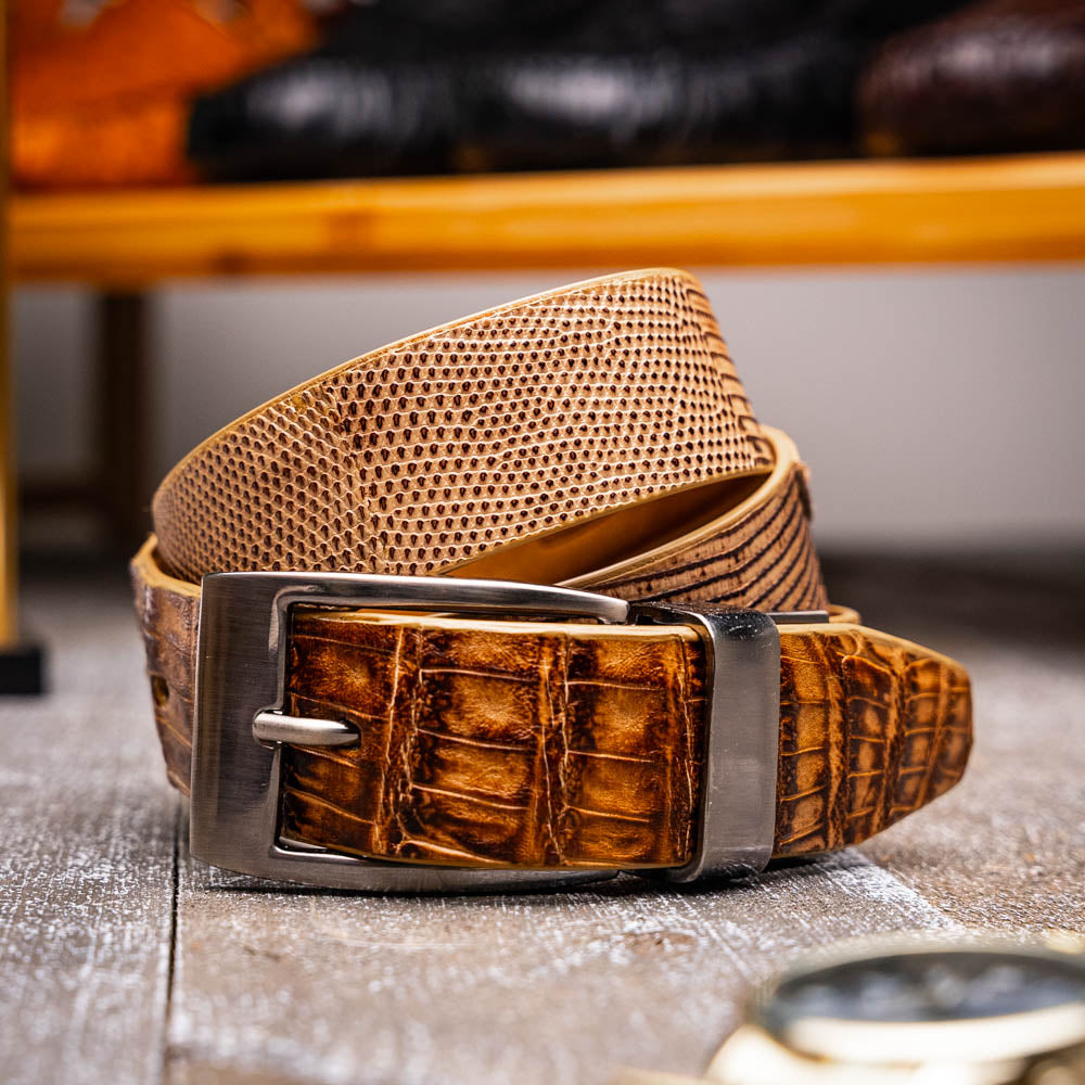 Marco Di Milano Giovanni Belt Pantano Orix Leather Shoe - 40