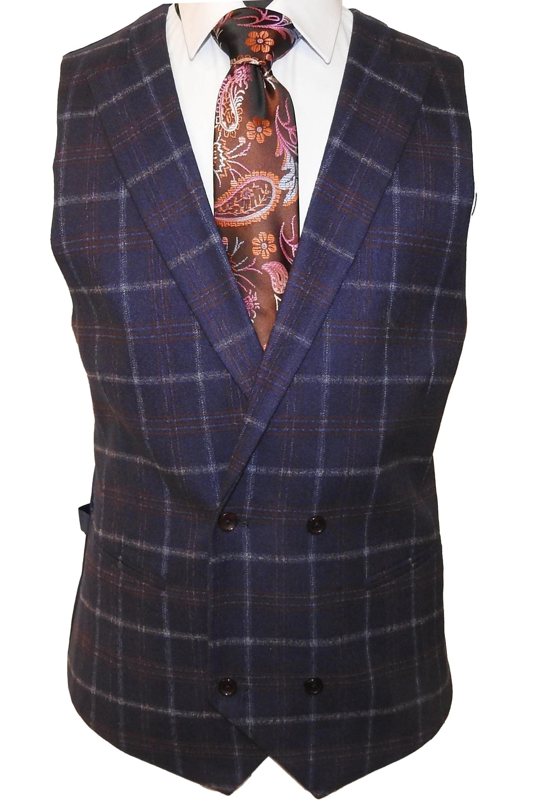 Rossiman Suits For Sale -  Mens Designer Suit - Fashion Suits - Fancy Indigo/black Suits - 38 Short Jacket+32 Waist Adjustable 28to34)(Height: 5 4 to5 7 )(Neck  15-16.5)S-M)