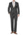 Gray Groomsmen Suits Mens 2 Button Modern Fit Suit Charcoal Grey - AlbertoNardoniStore