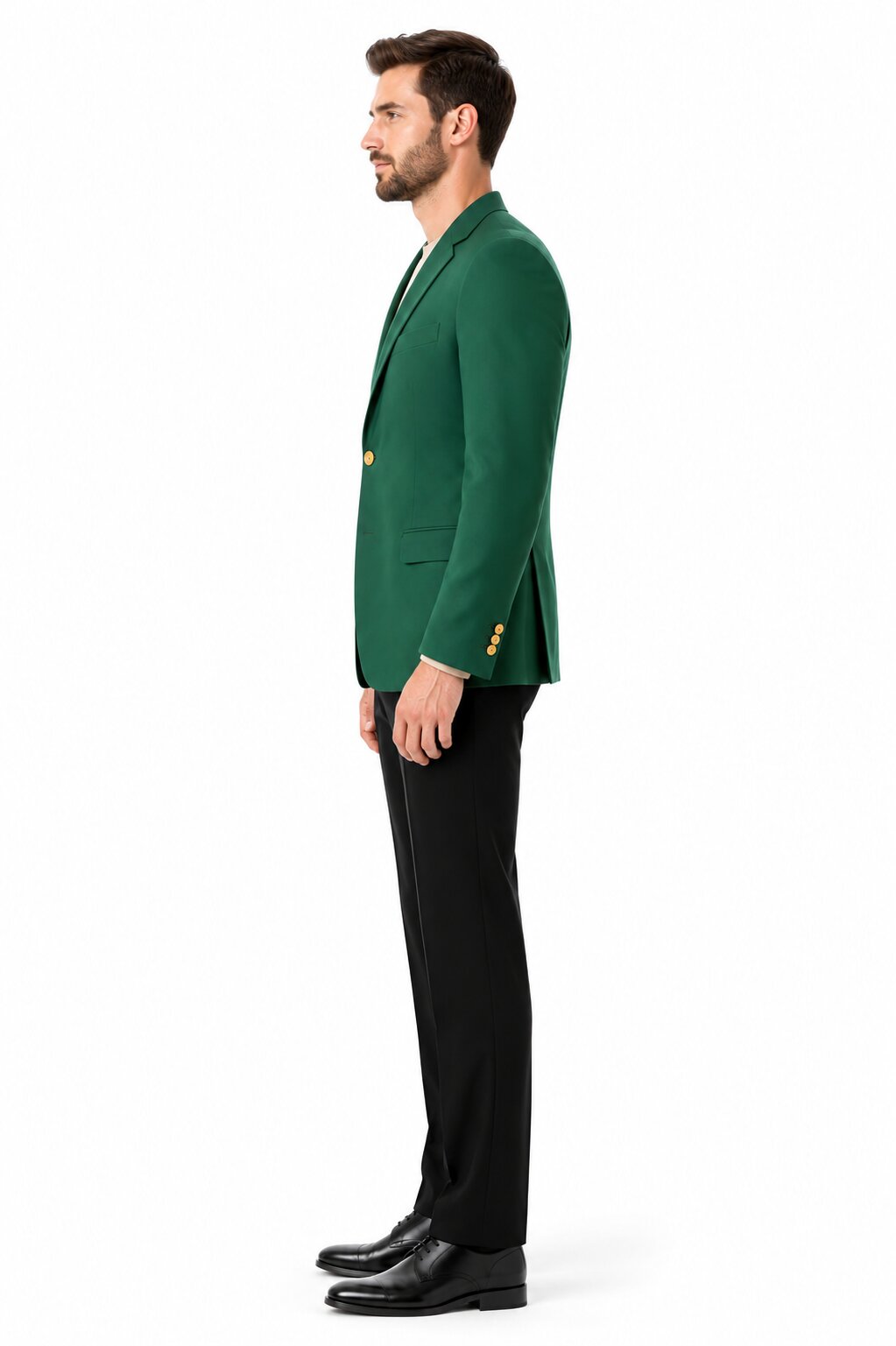 Augusta Green Blazer Men's Classic Brass buttons Blazer Sport Jacket - 38 Regular