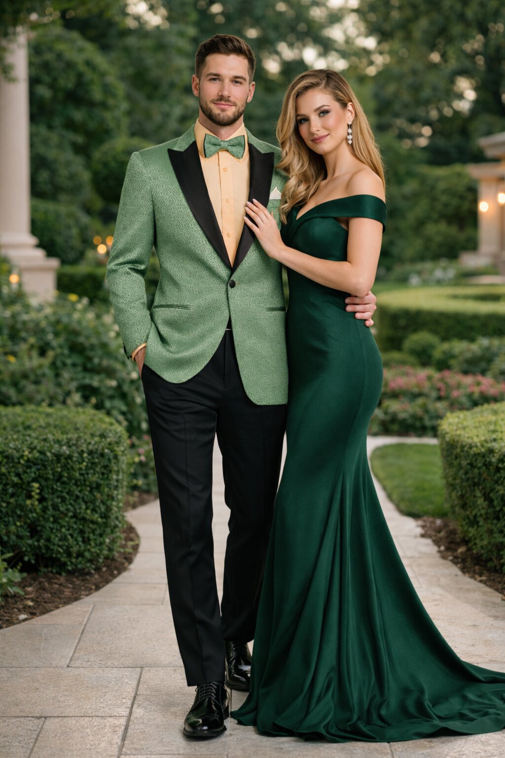 Premium Basil Green Church Suit for Men – Sharp Formal Ensemble - 40