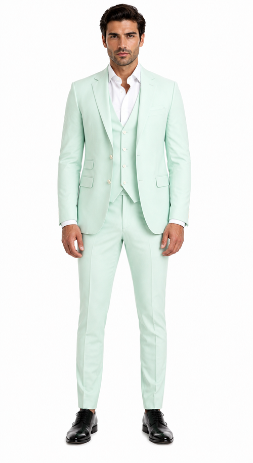 Kentucky Derby Seersucker Suits For Men - Big and Tall Seersucker Suit Mens Jacket + Pants Summer Seersucker Suit in Green Pinstripe