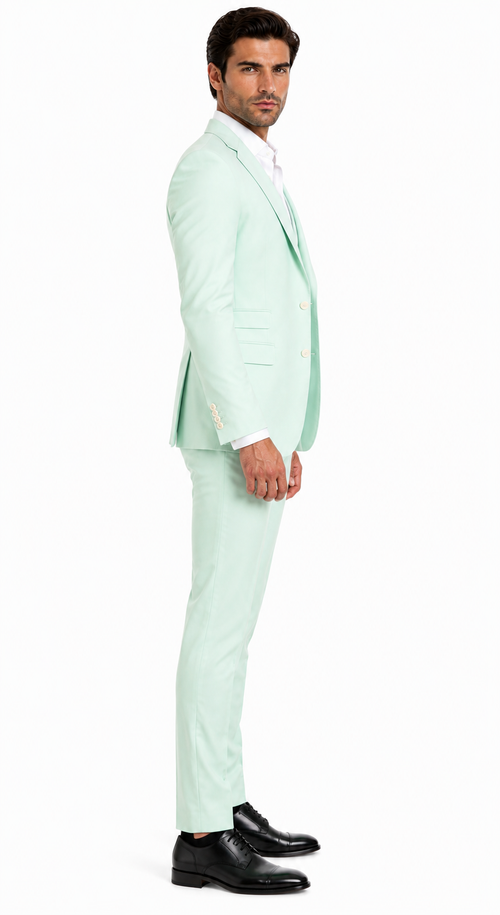 Kentucky Derby Seersucker Suits For Men - Big and Tall Seersucker Suit Mens Jacket + Pants Summer Seersucker Suit in Green Pinstripe