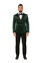 Green Velvet Double Breasted Tuxedo Jacket – Wedding & Prom