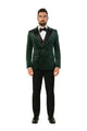Green Velvet Double Breasted Tuxedo Jacket – Wedding & Prom