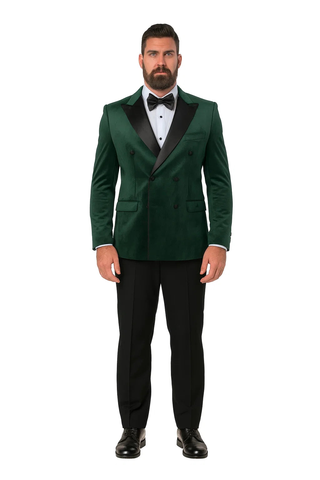 Green Velvet Double Breasted Tuxedo Jacket – Wedding & Prom - 48