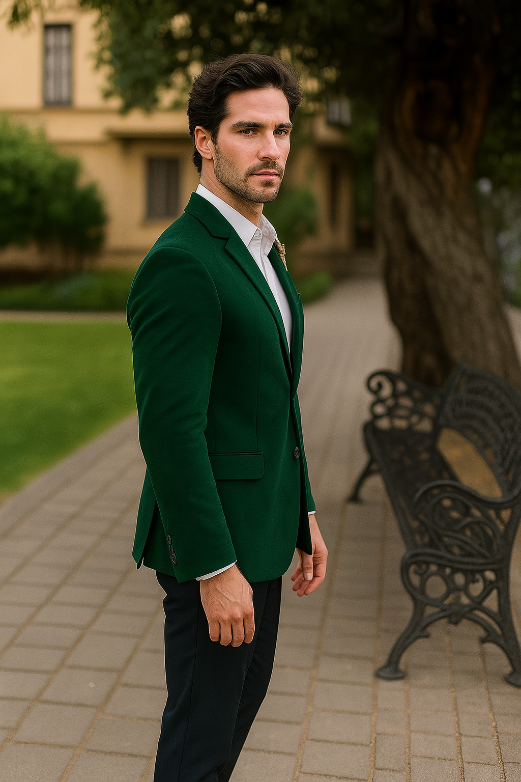 Green velvet suit Many Styles & Brands $99UP Mens Green Velvet Blazer Mens 2 Button Velvet Velour Men's Blazer Jacket Hunter ~ Olive Green Sportcoat Jacket - 56 Long