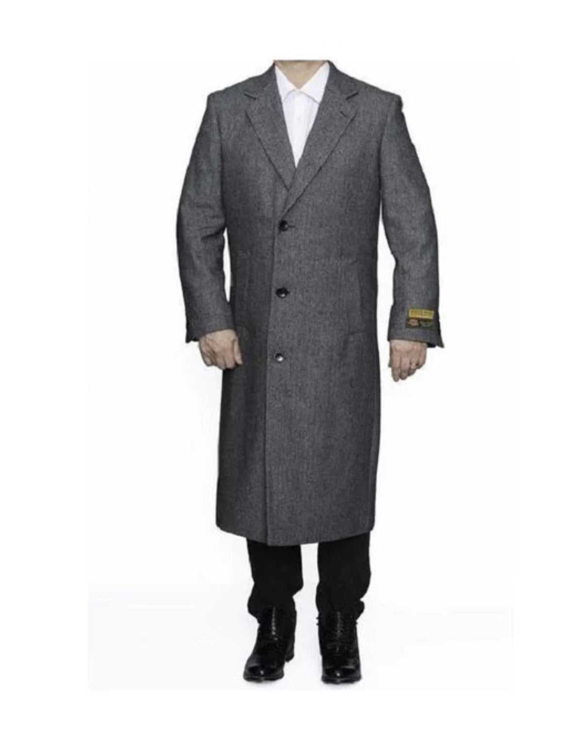 Coat Grey Big And Tall Full Length 48 Long Overcoat
