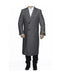 Grey Big And Tall Full Length 48 Long Overcoat