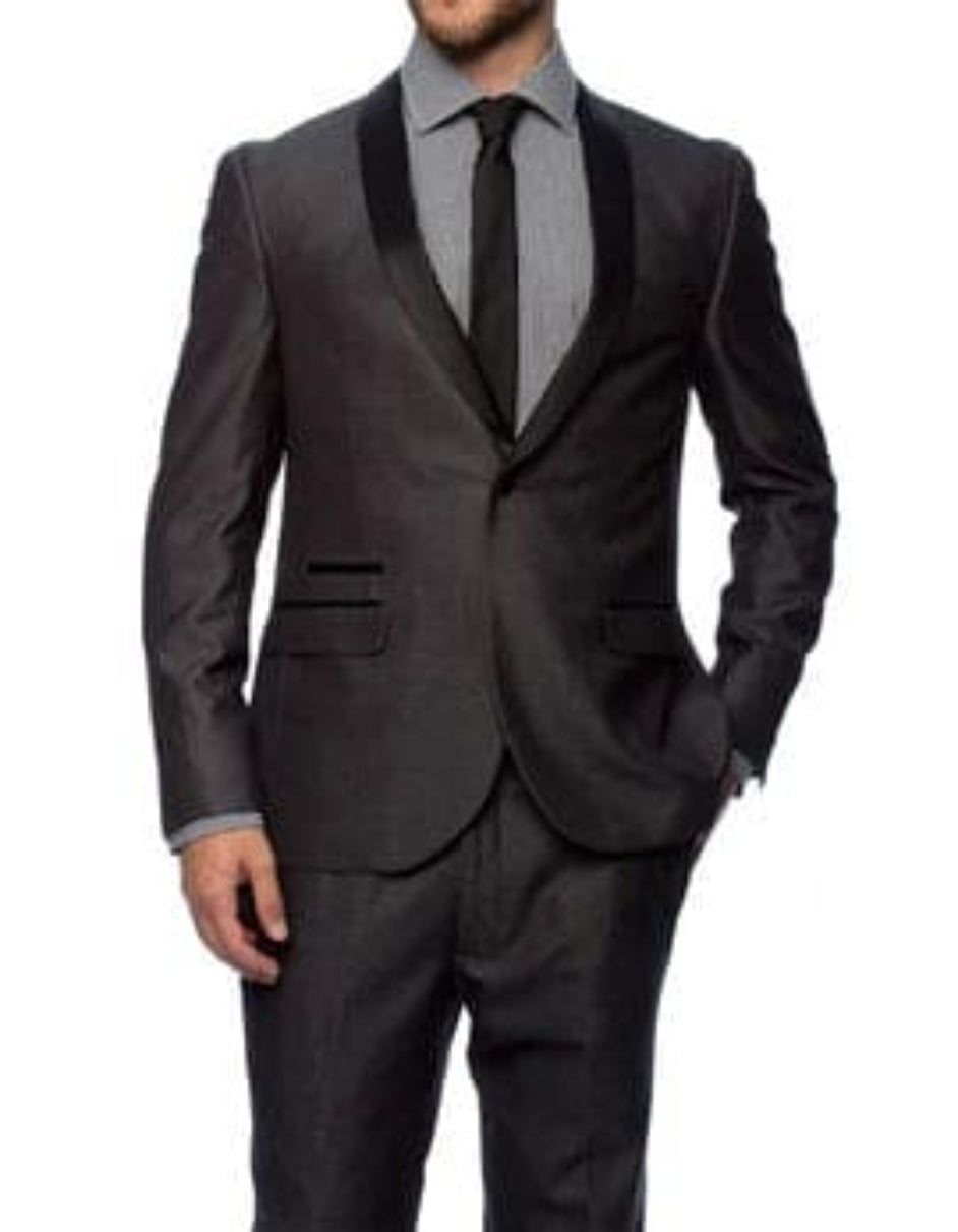 Mens Groomsmen Suits Grey Groom - Gray