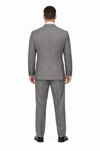 Modern Fit Tiglio Wool Double-Breasted Suit Premium Tailored Formal Suit