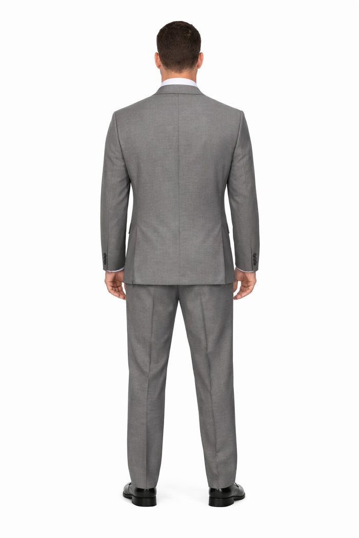 Modern Fit Tiglio Wool Double-Breasted Suit Premium Tailored Formal Suit