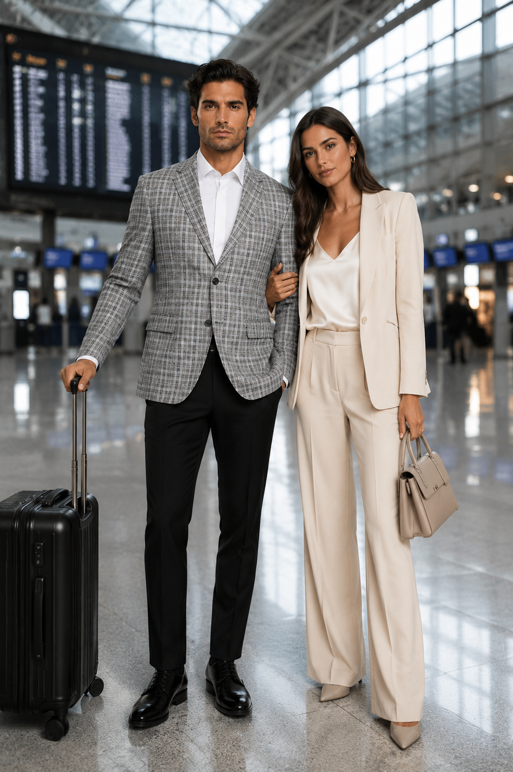 Grey Wool Modern Fit Plaid blazers Sport Coat