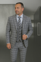 Wool Suit - Italian Made Business Suit by Statement Men's 3 Piece 100% Wool Modern Fit Suit - Coordinating Solid Color Vest