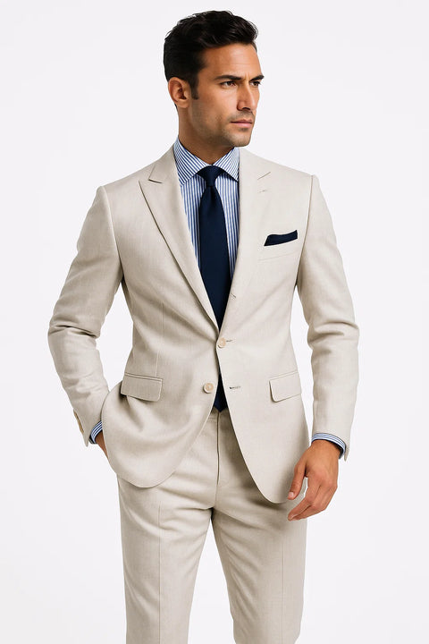 Silver Summer Fabric Suit