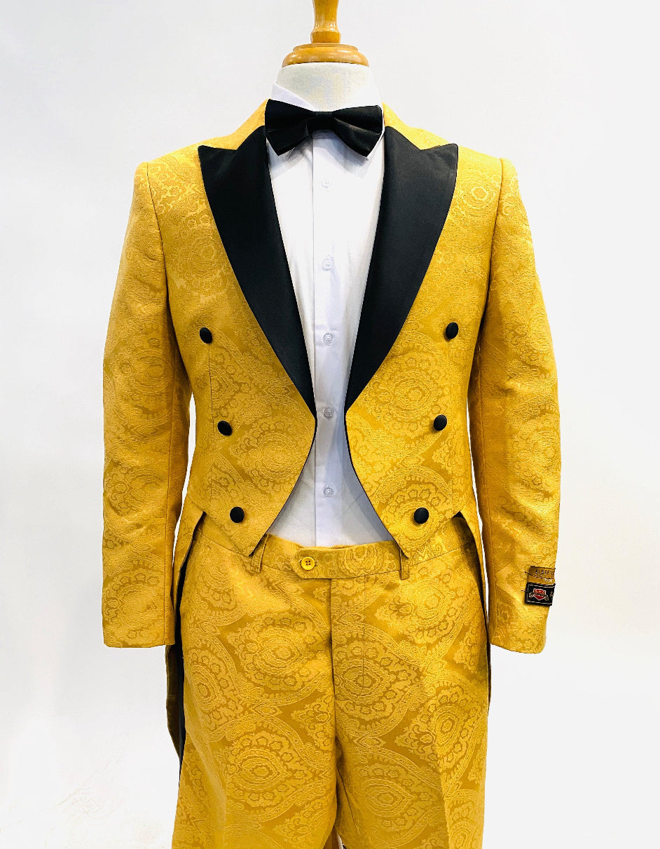 Yellow Groom Tuxedo - Groomsmens Tuxedo - Yellow