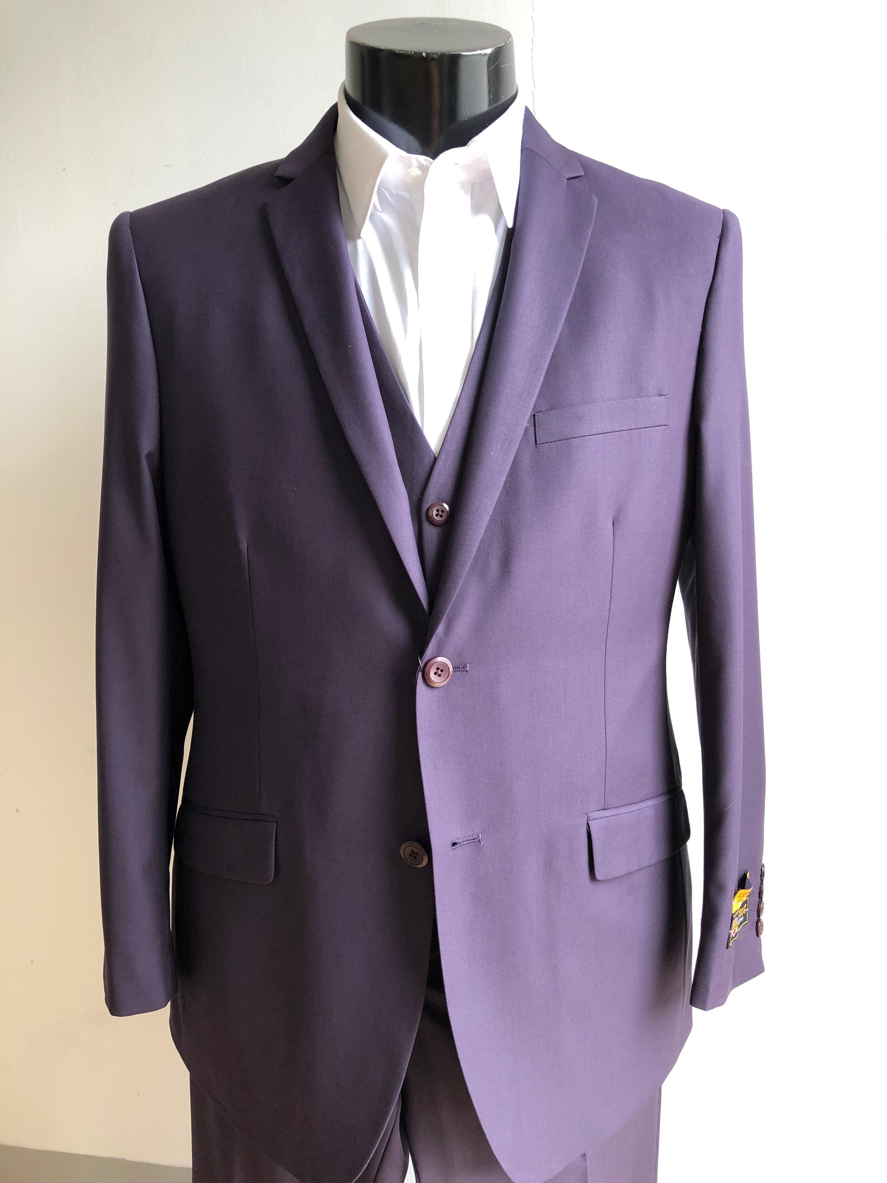 Violet Groomsmen prom Suits - Violet