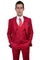 "Mens Stacy Adams Suit - Stacy Adams Suit Men's Two Button Vested Basic Suit in Red"