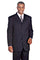 "Navy Men's 100% Wool 4-Button Dress Suit"