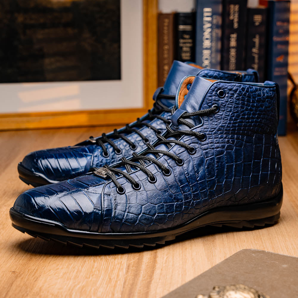 Marco Di Milano Hermond Navy Leather Luxury Shoe - 9 USA