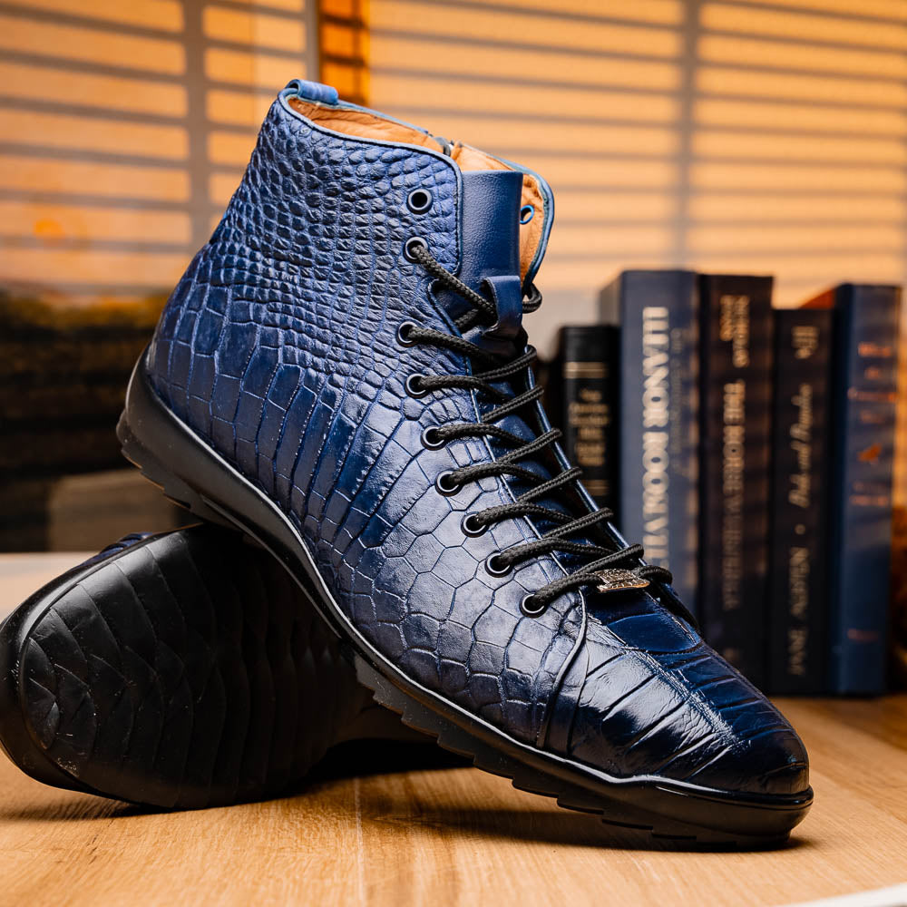 Marco Di Milano Hermond Navy Leather Luxury Shoe - 9 USA