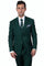 "Mens Stacy Adams Suit - Stacy Adams  Suit Men's Two Button Vested Suit in Hunter Green"