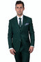 "Mens Stacy Adams Suit - Stacy Adams  Suit Men's Two Button Vested Suit in Hunter Green"